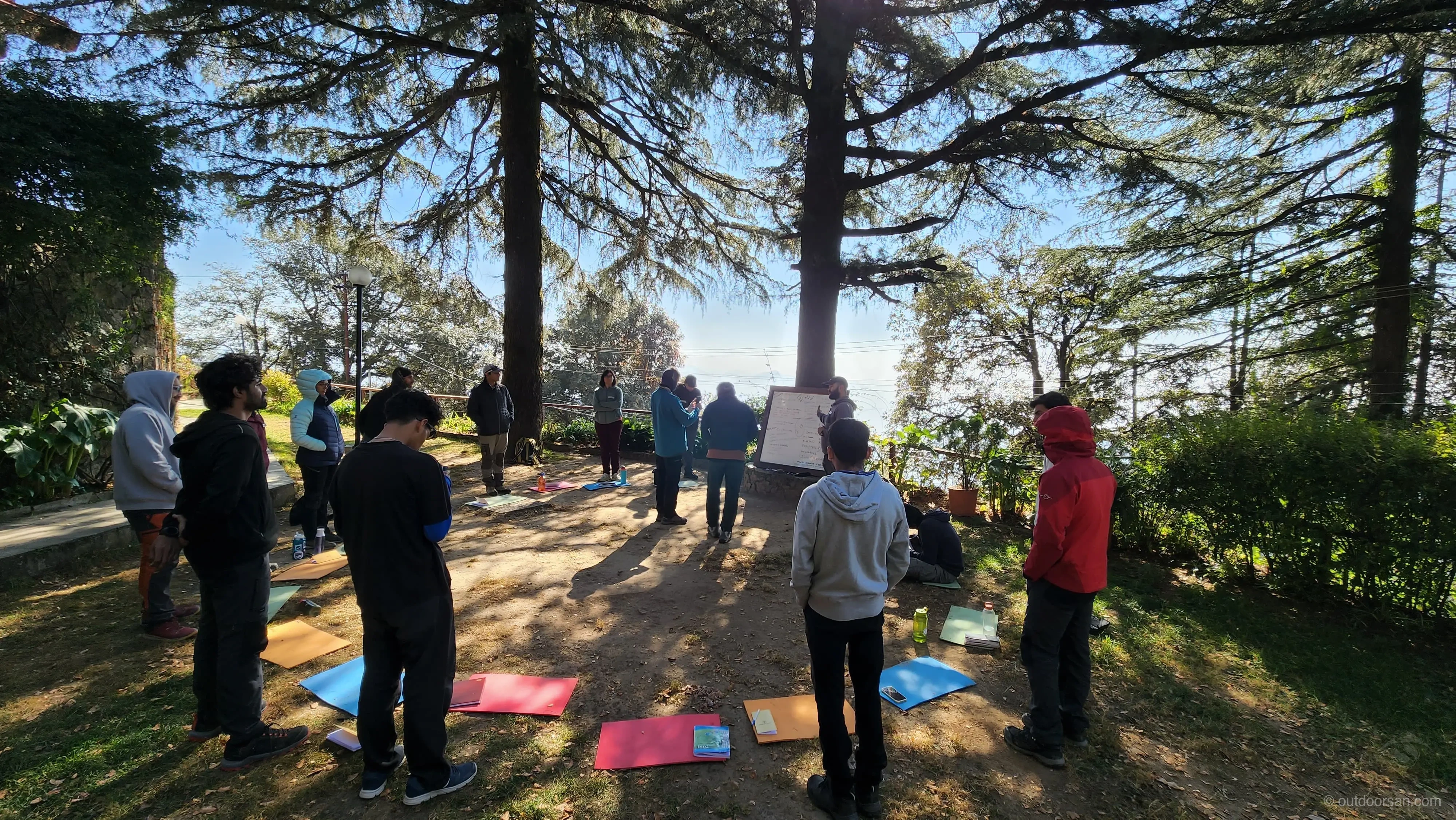 Outdoor Leadership Course class in progress