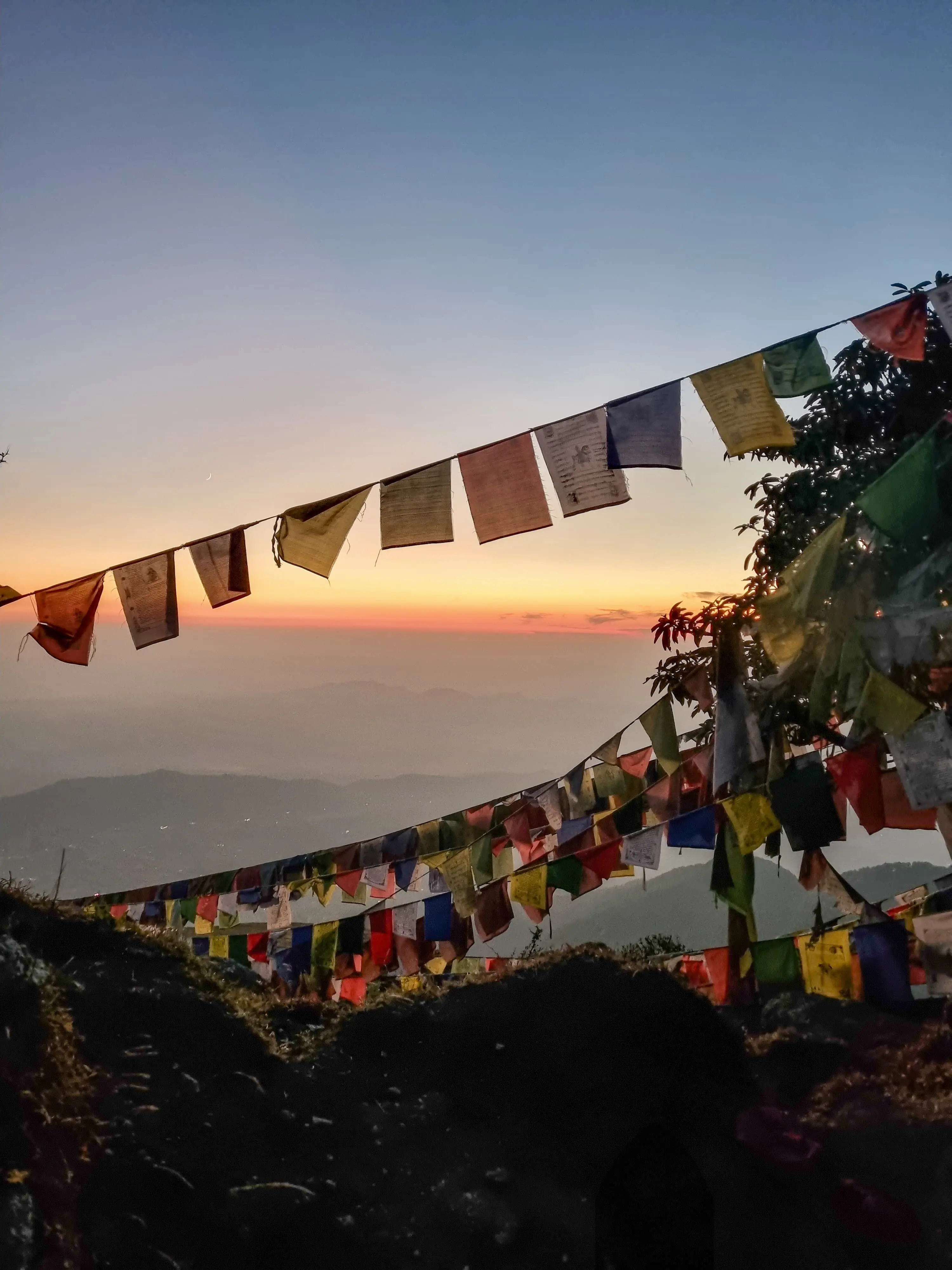 Paragliders over the Dhauladhar range