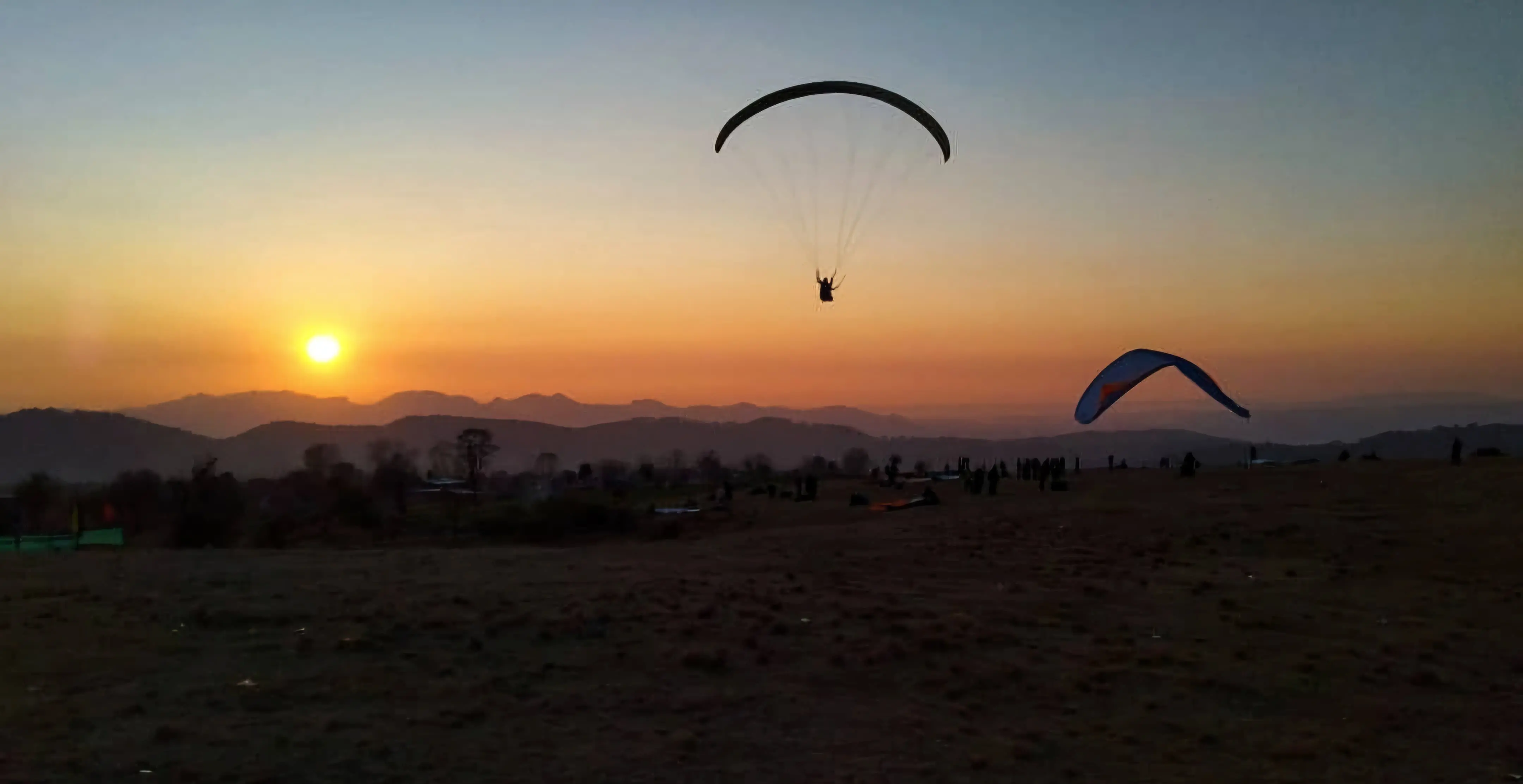 Paragliding launch site at Billing with Dhauladhar views