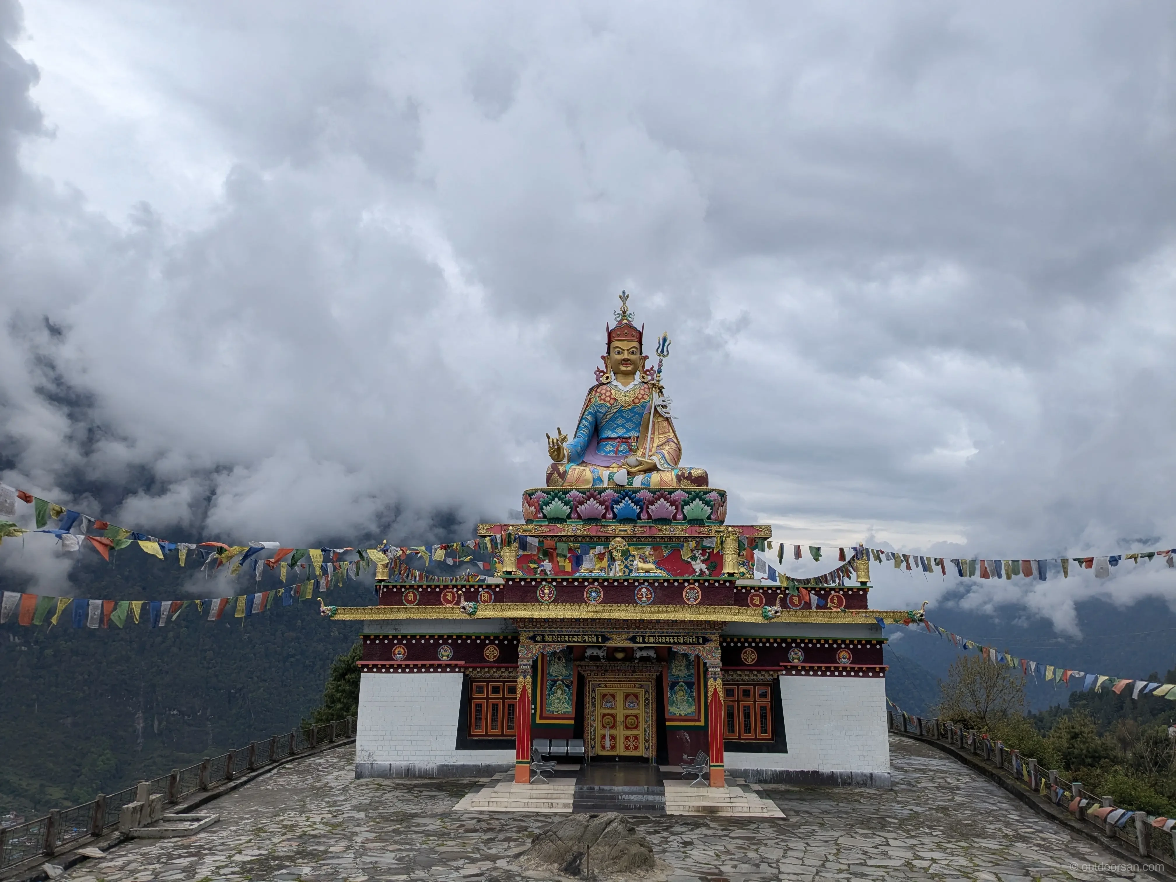 Statue of Lord Padmasambhava near Zemithang