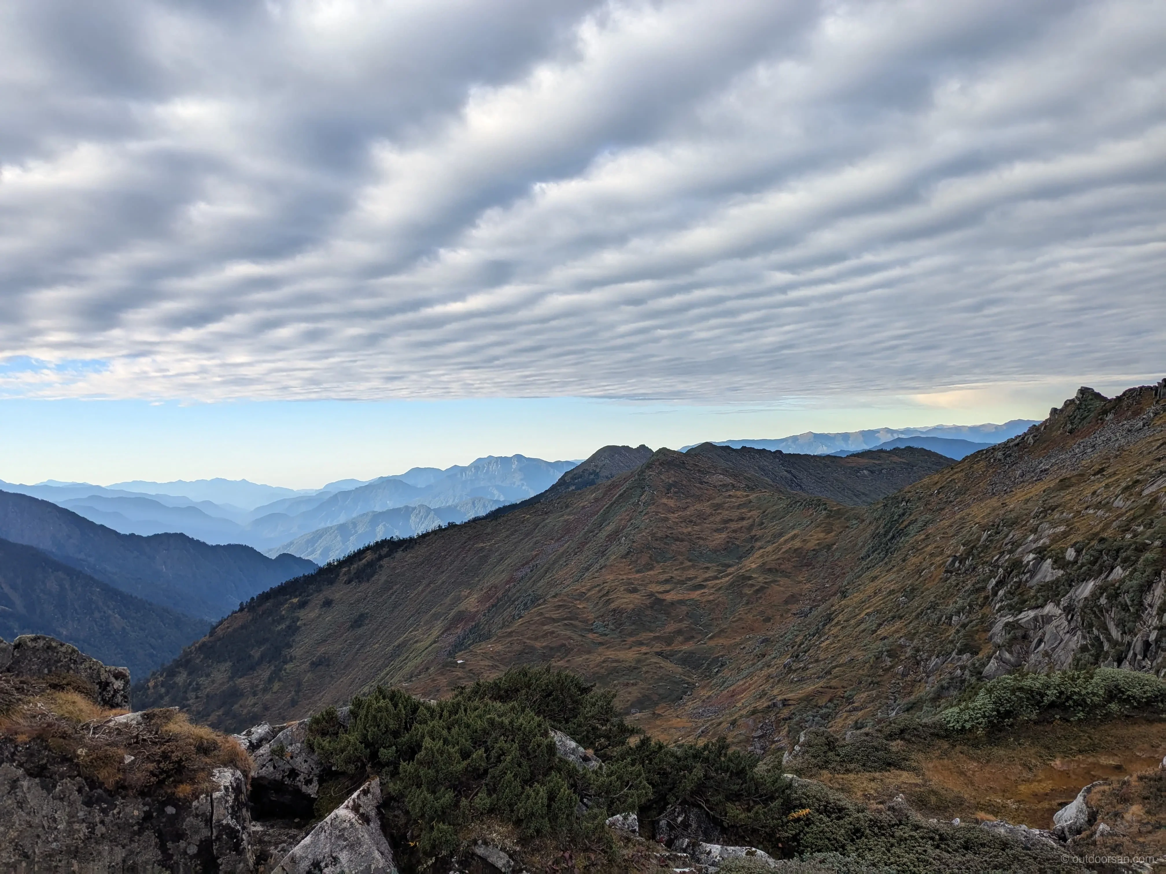 Views from hike towards Lake 3 and 4