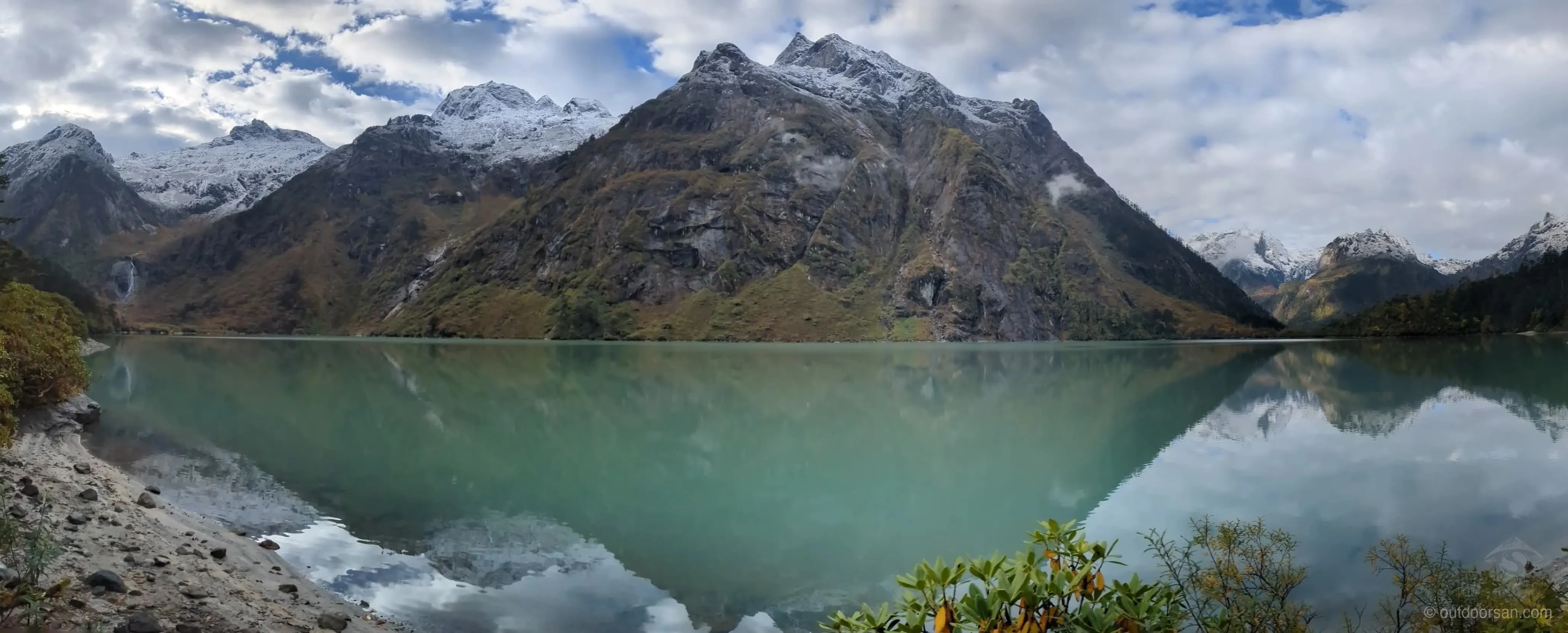 View of Lake 2 from base camp