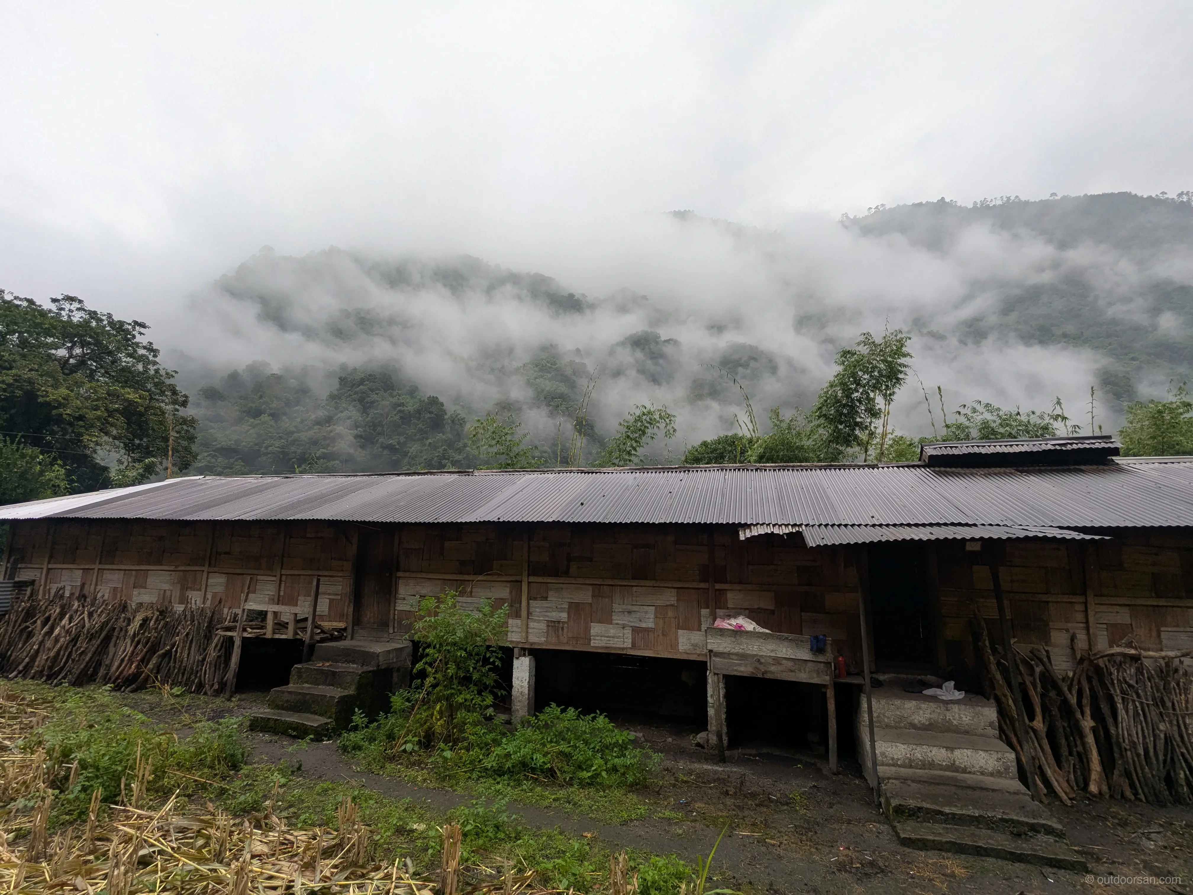 Traditional Idu Mishmi hut