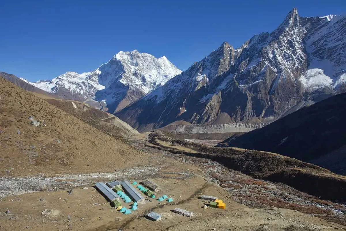Mountain views along the Manaslu trek